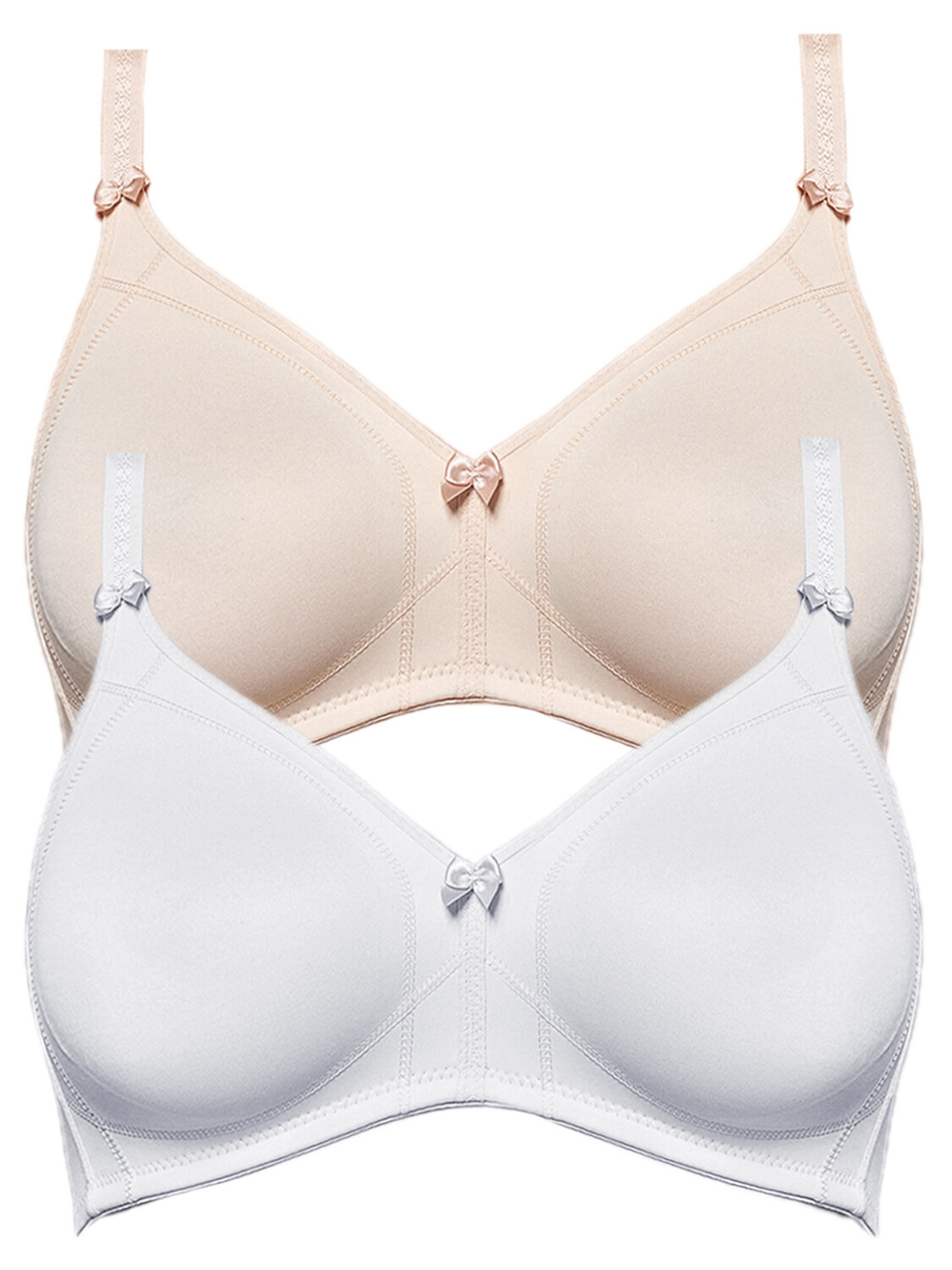 

Бюстгальтер без косточек SUSA 2er Pack BH ohne Bügel Topsy, цвет Weiss cappuccino