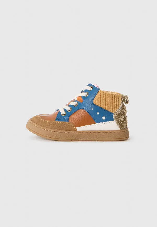 Унисекс высокие кроссовки с эффектом мусса Pom D'Api, Camel/ Beige