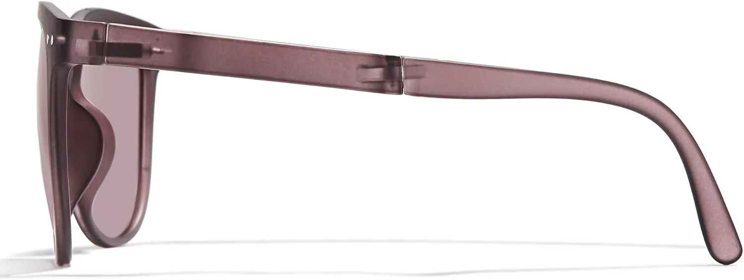 

Круглые складные солнцезащитные очки Cyxus для женщин и мужчин, поляризованные, с защитой от УФ-излучения UV 400, складные солнцезащитные очки, Purple/ Purple-1019