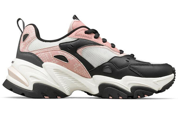 Кроссовки stamina v2 low-top running shoes pink/black Skechers, розовый — фото 2