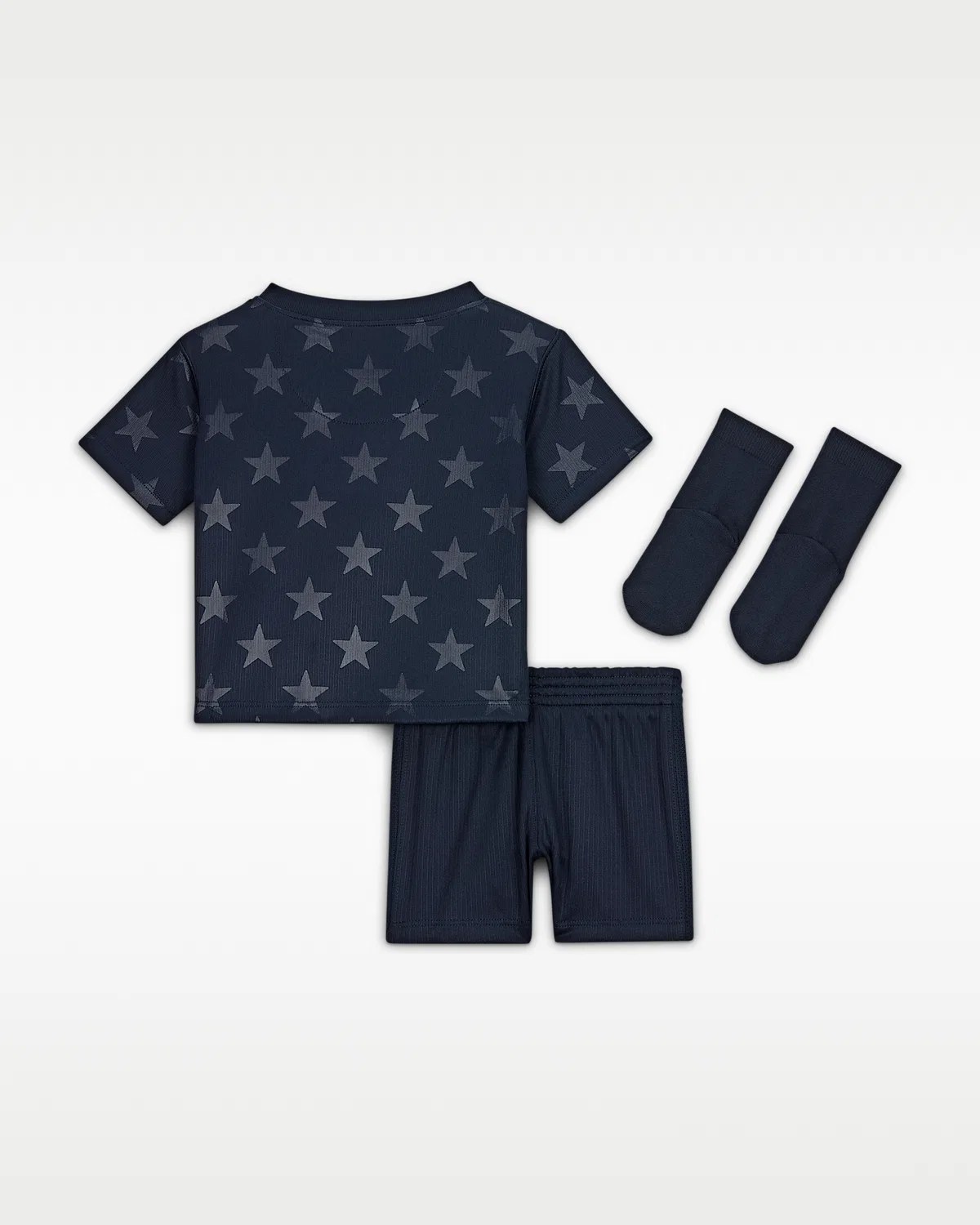Детский футбольный комплект Nike Soccer Replica 3-Piece Kit USMNT 2026 Stadium Away, Dark Obsidian/University Red/Pure Platinum — фото 2