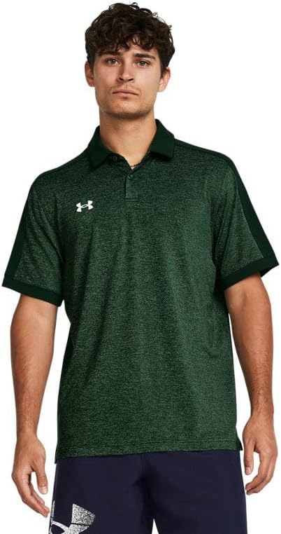 

Under Armour Trophy мужская поло с коротким рукавом, Forest Green/White, Белый, Under Armour Trophy мужская поло с коротким рукавом, Forest Green/White