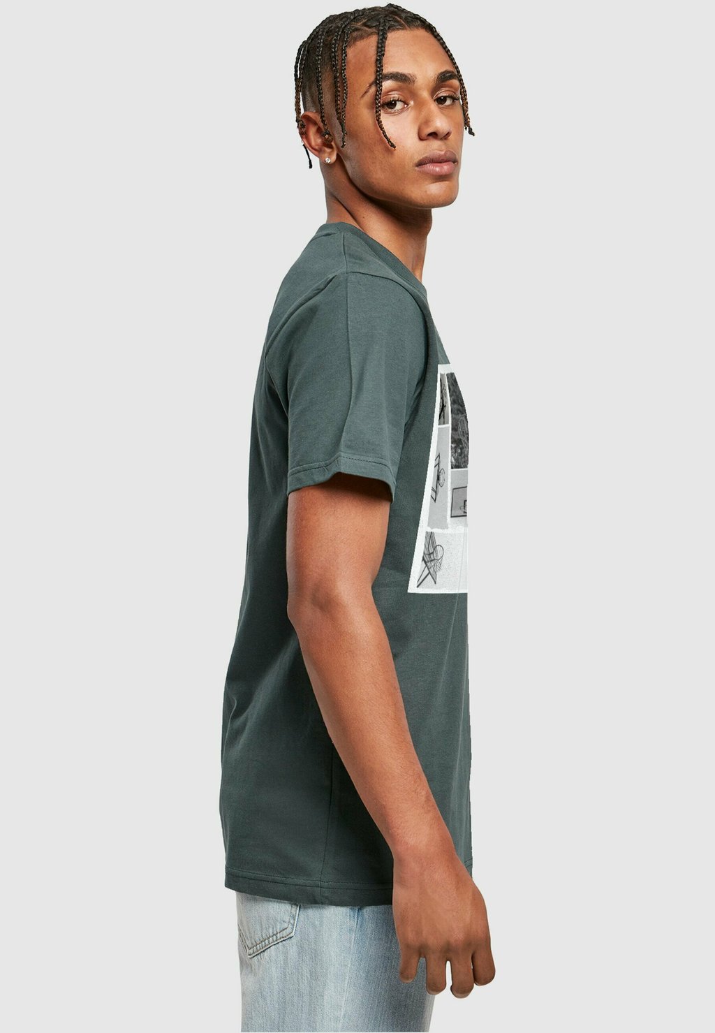 

Футболка с принтом HOOP LIFE Mister Tee, зеленый