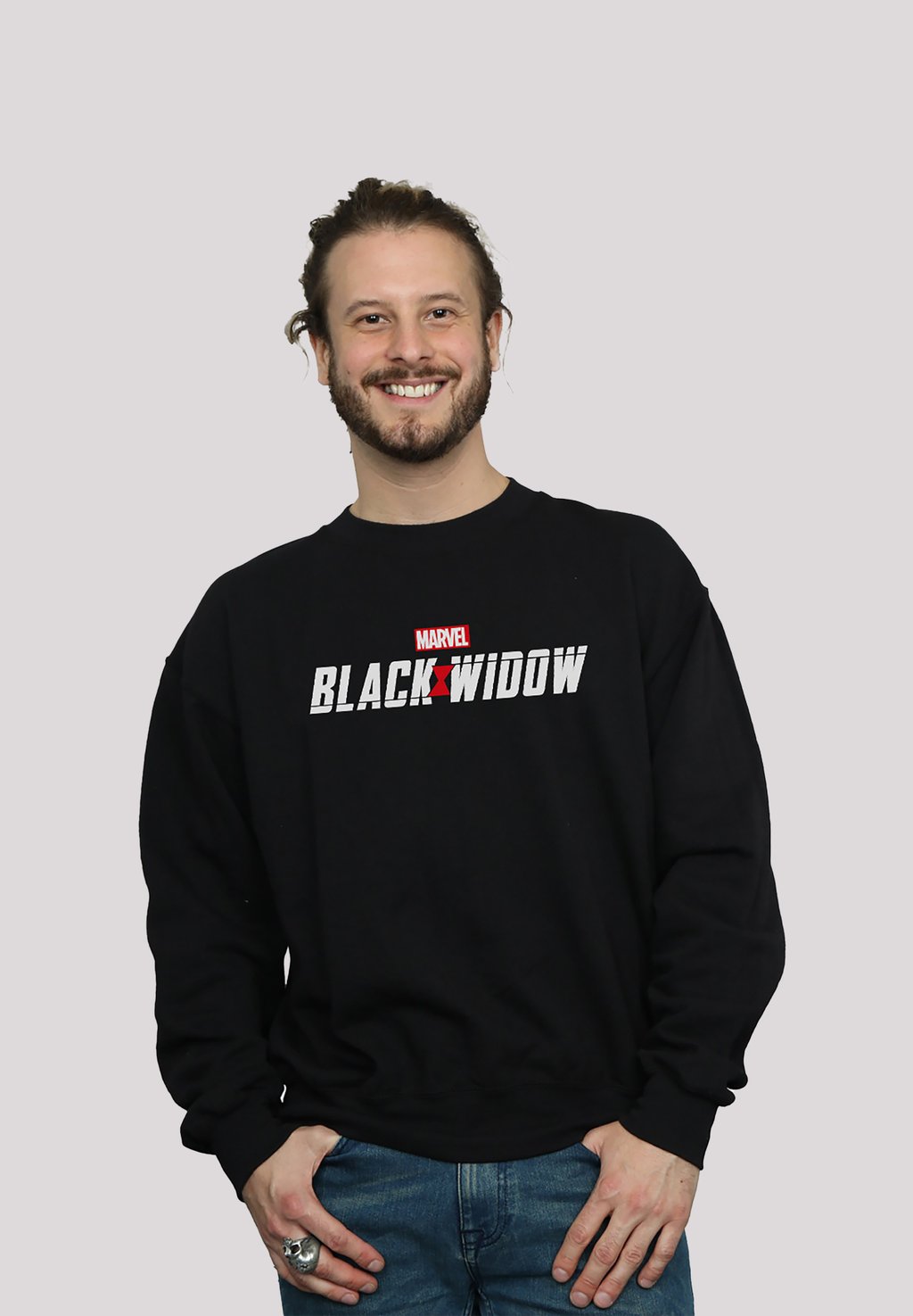 

Футболка с длинным рукавом MARVEL BLACK WIDOW MOVIE LOGO SUPERHELDEN IRON MAN CAP F4NT4STIC, черный