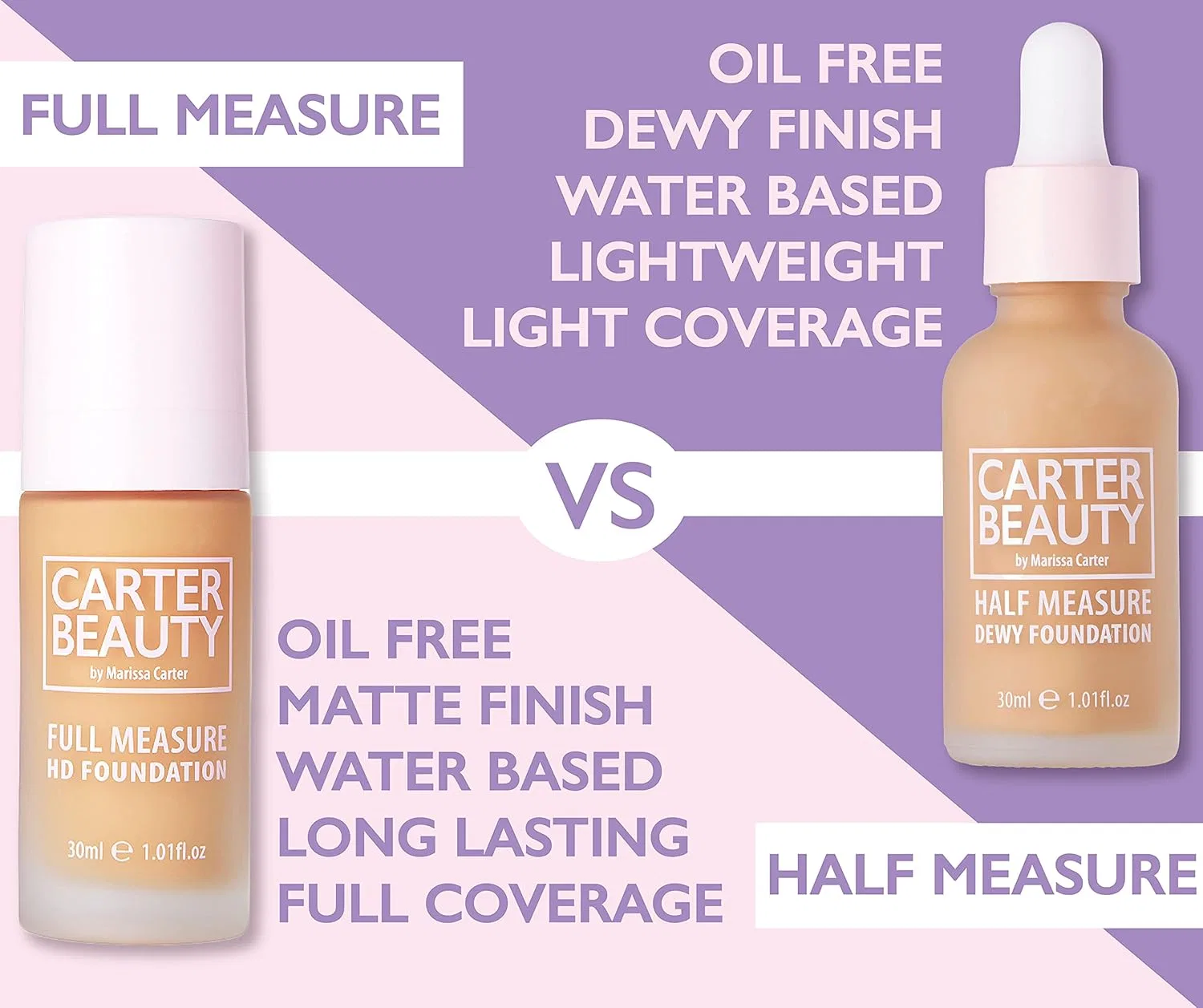 Тональное средство Half Measure Duo Foundation, Carter Beauty, 1 oz, оттенок Tiramasu — фото 2