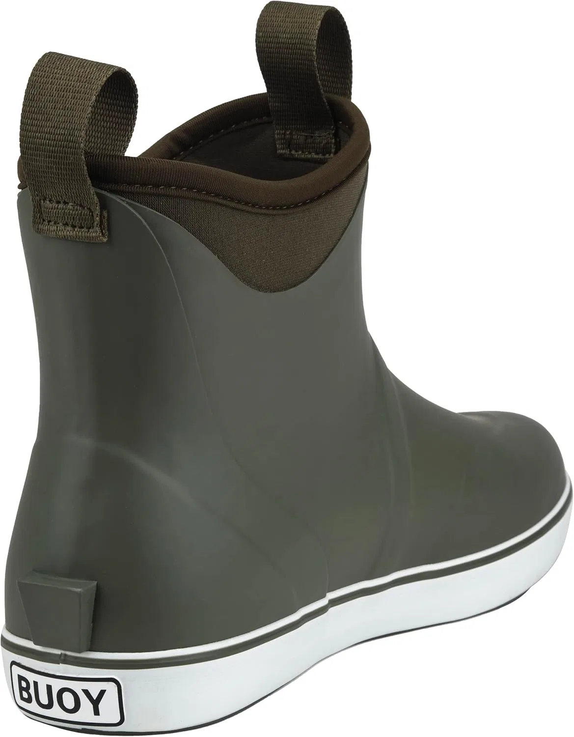 Мужские палубные ботинки Buoy Boots Deck Boots - короткие мужские дождевые ботинки, Olive Leaf For Me Leaf It To Me — фото 4