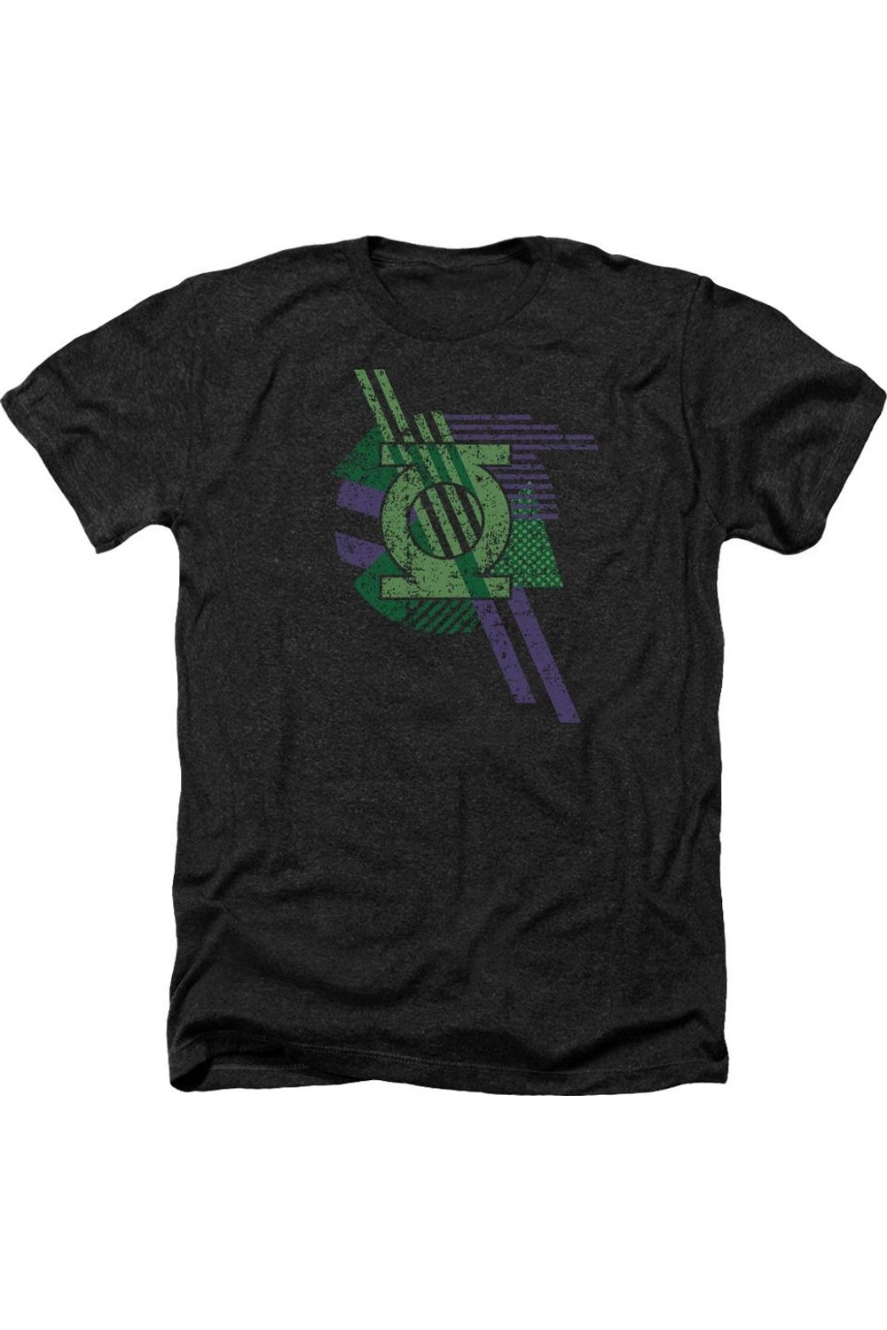 

DC Comics Lantern Shapes Adult Heather Tee / Футболка Gildan, черный