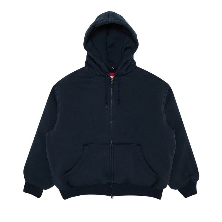 

Толстовка Supreme x The North Face Down Filled Zip Up Hooded Sweatshirt, Navy