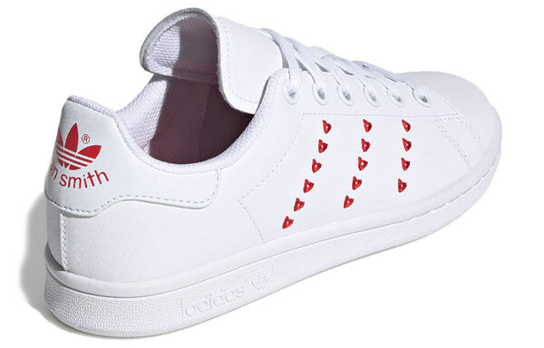 Кроссовки stan smith j 'heart valentine's day' Adidas, белый — фото 4