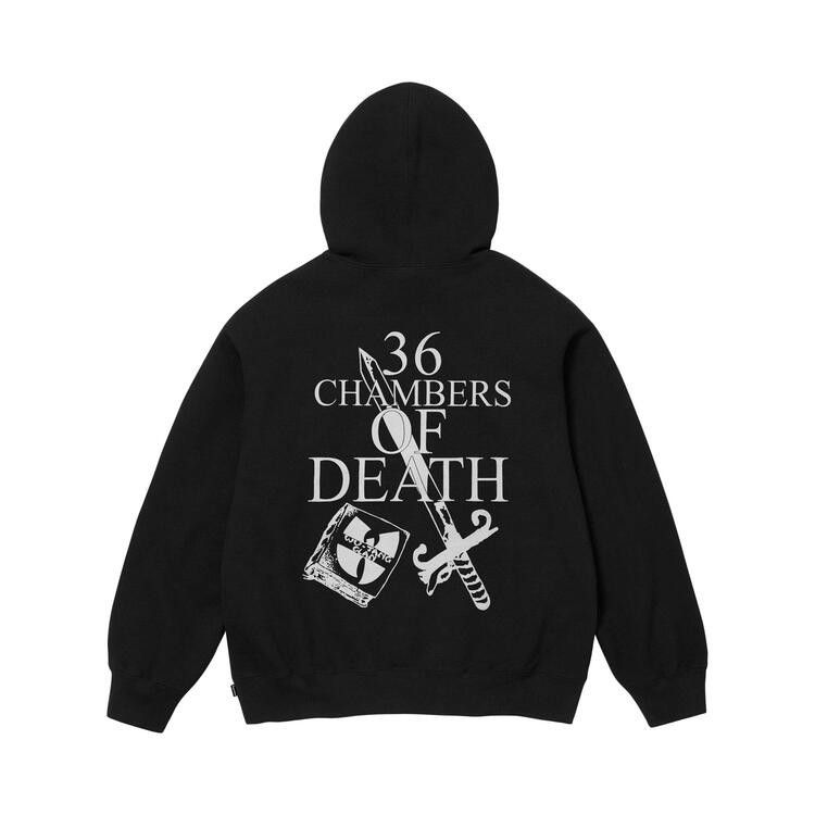 Толстовка Supreme x Wu-Tang Clan Hooded Sweatshirt 'Black' — фото 2