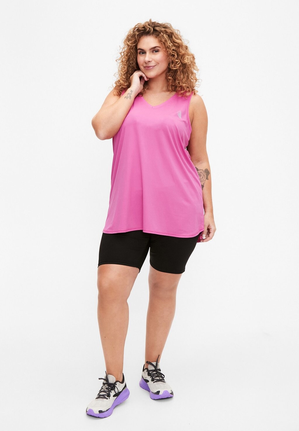 

Топ V-NECK Active by Zizzi, розовый