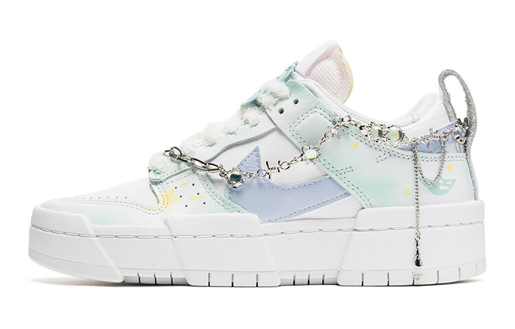 

Кроссовки Nike Dunk Skateboard Shoes Women's Low-Top White Green