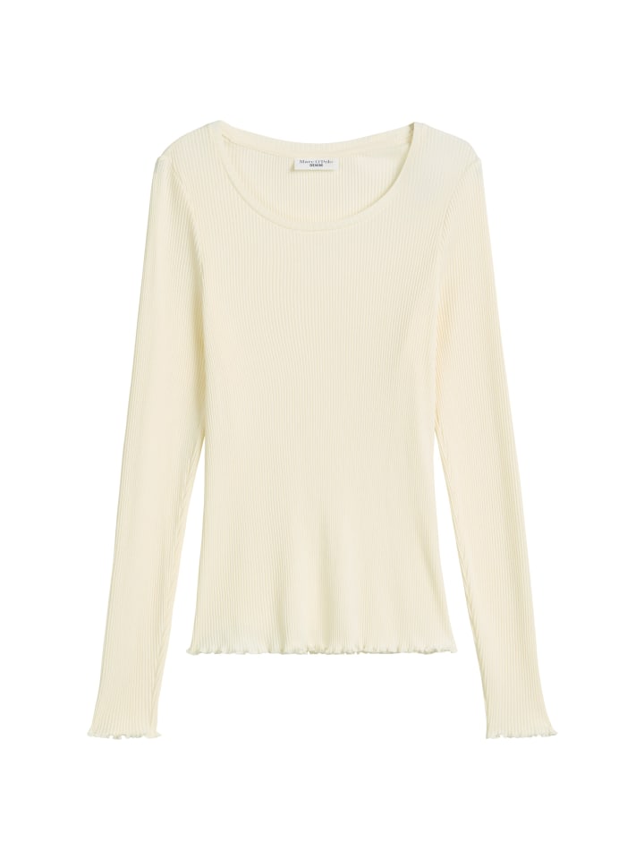 

Marc O'Polo DENIM Облегающая футболка с длинными рукавами DfC, цвет белый румянец