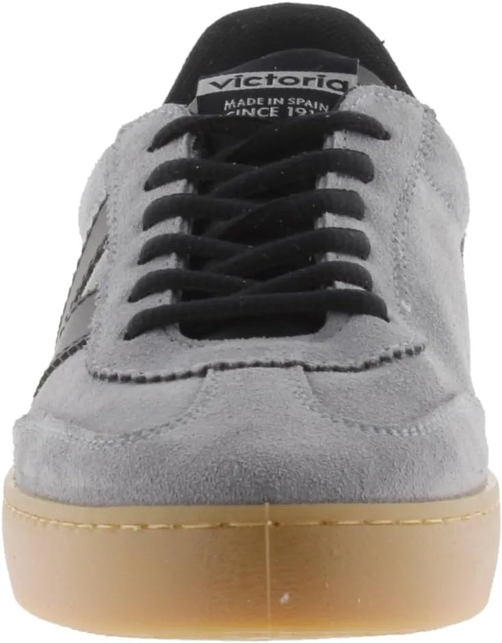 Кроссовки Victoria Low-Top Unisex Berlin Ciclista Leather Effect & Split Leather Toe & Caramel Sole 1126219 для взрослых, серый — фото 2