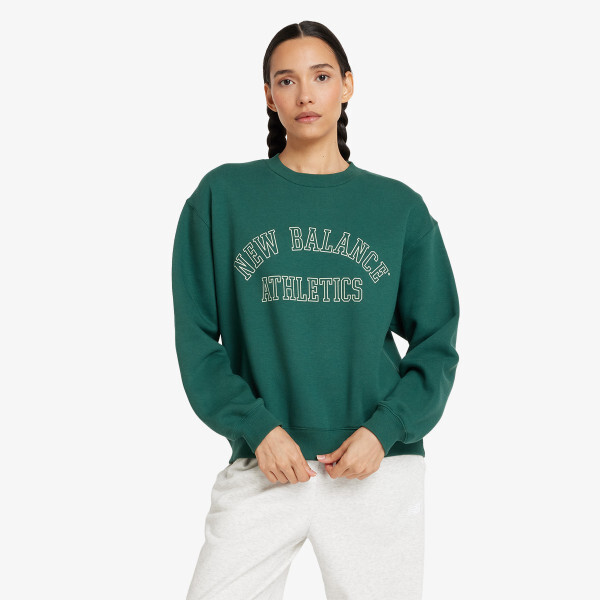

Толстовка из флиса с графическим рисунком New Balance, зеленый
