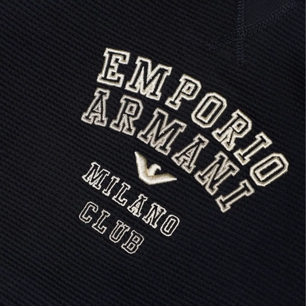 Свитшот Emporio Armani Marine Blue для младенцев и малышей — фото 4