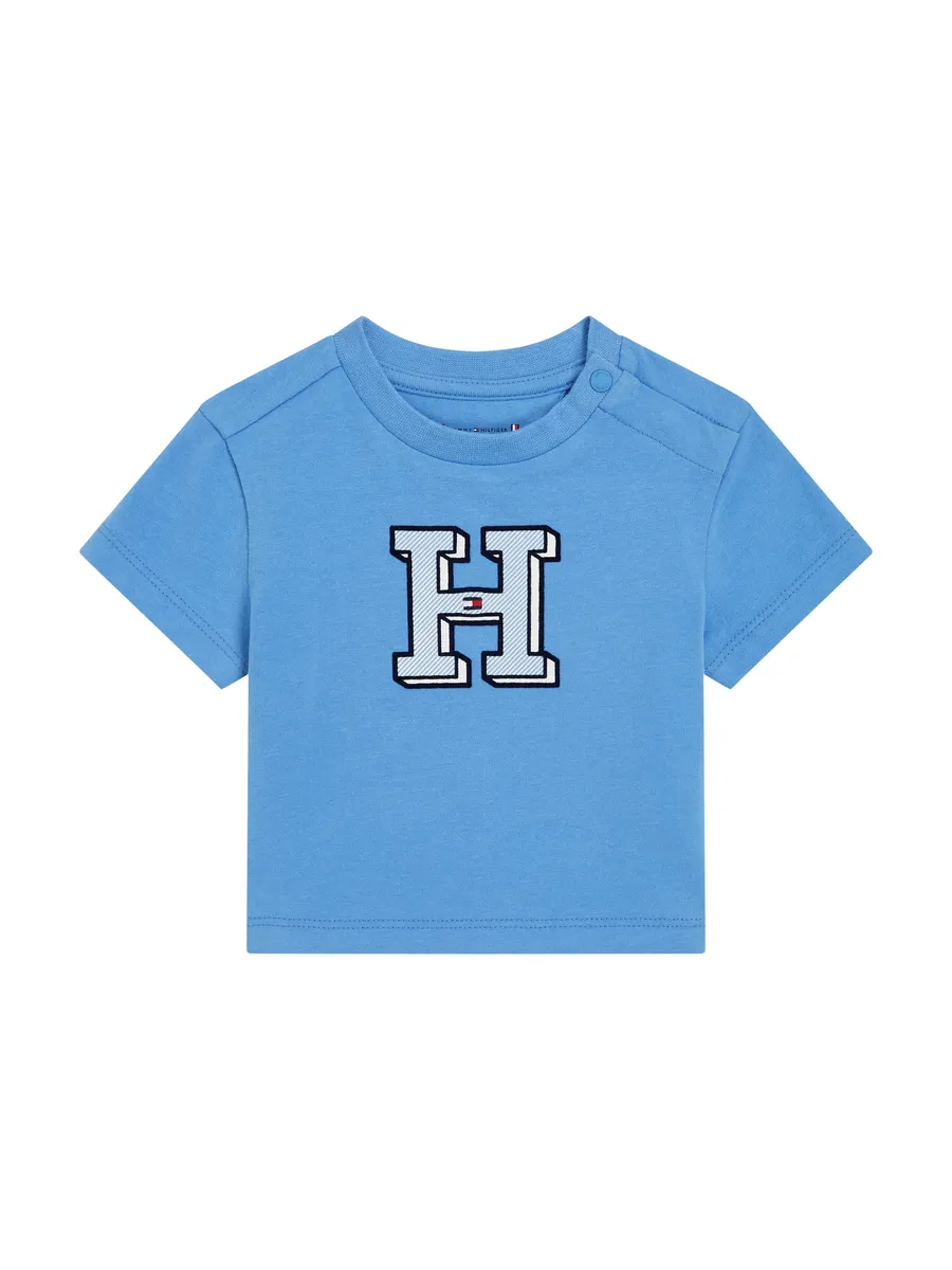 

Футболка Tommy Hilfiger "BABY ITHACA H TEE S/S" с вышитым логотипом, цвет Blue Spell