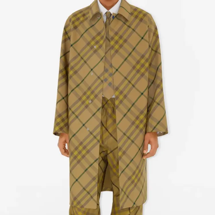 Burberry Мужской галстук желто-коричневый, Yellow Brown — фото 4