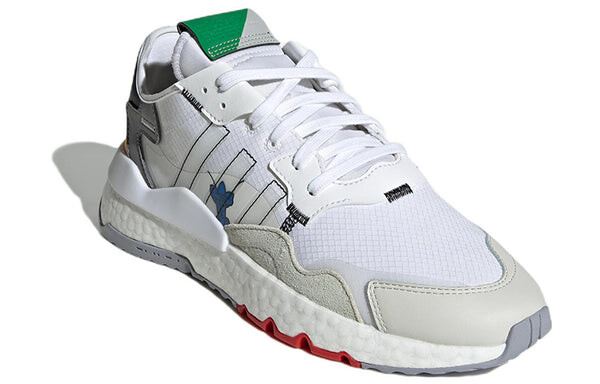 Кроссовки оригинальные nite jogger Adidas, белый — фото 3