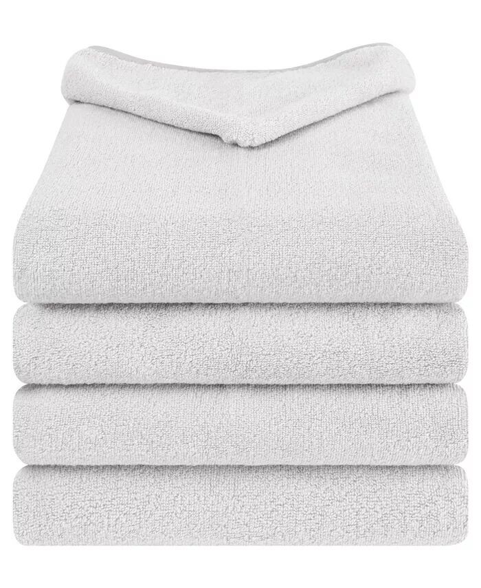 

Турецкий хлопок для малышей, 4 шт. Набор банных полотенец American Soft Linen, серый