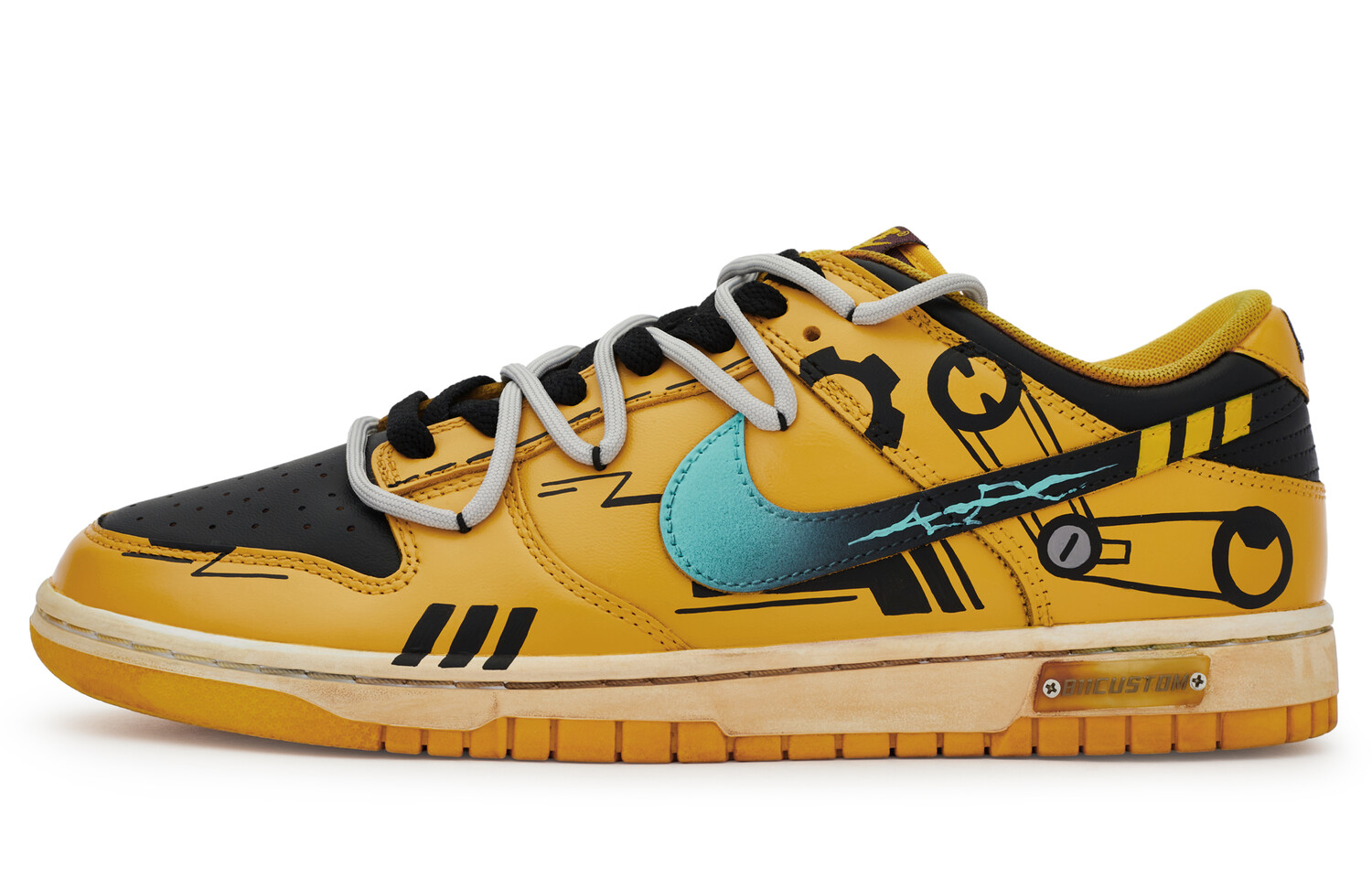 

Мужские кроссовки для скейтбординга Nike Dunk, Yellow/Black