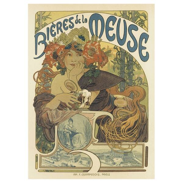 

Картина на холсте LegendArte Bières de la Meuse, многоцветный