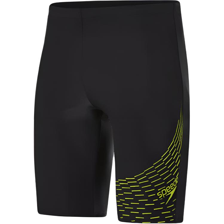 

Speedo Плавательные шорты мужские, черные/лаймовые