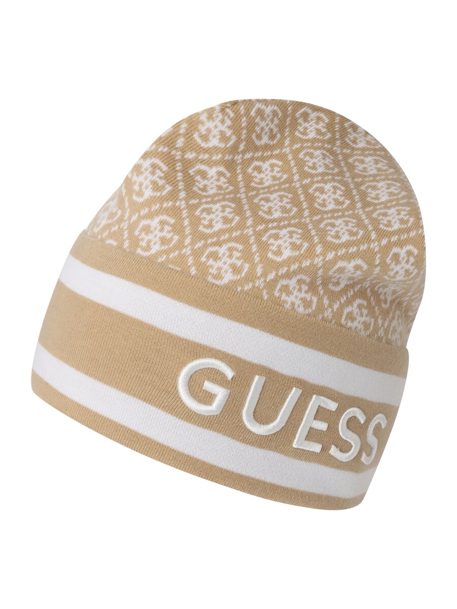 

Шапка GUESS SEVYN 4G LOGO BEANIE SWTR, бежевый