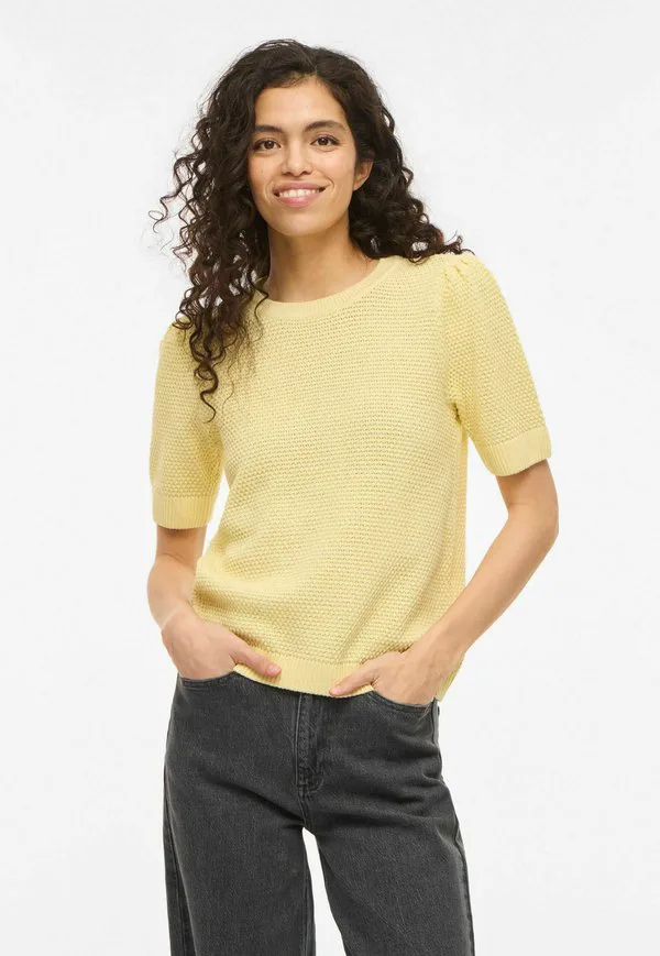 

Простая футболка Vila, Pastel Yellow, Желтый, Простая футболка Vila, Pastel Yellow