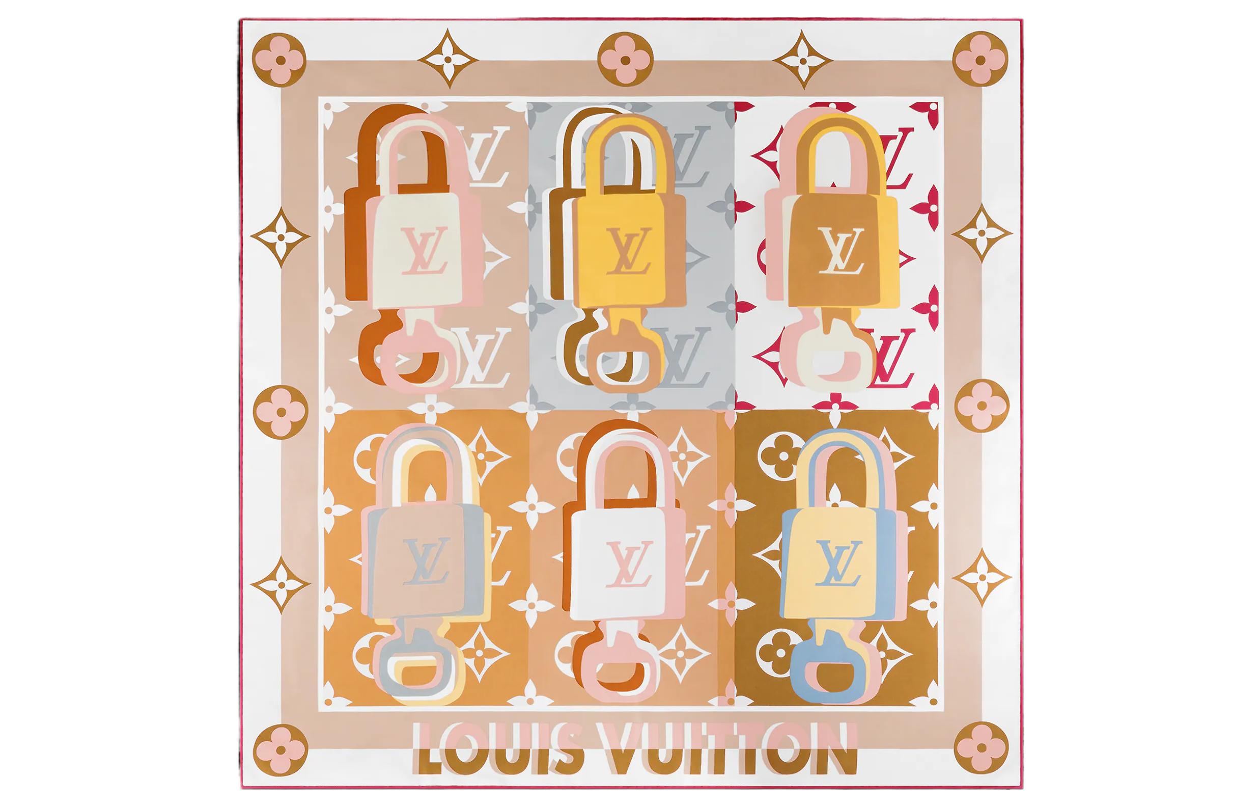 

LOUIS VUITTON Луи Виттон Открытый Квадрат 90, Beige
