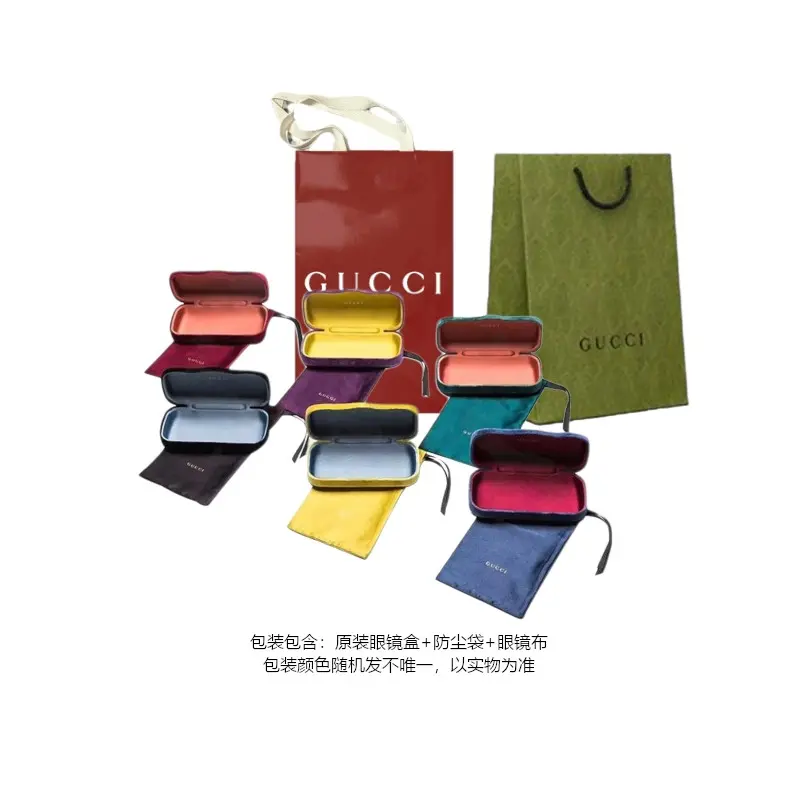 Очки Wrong Images, квадратная оправа GUCCI, черный — фото 4