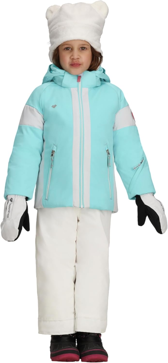 

Лыжная куртка для девочек Obermeyer Roselet, утепленная и водонепроницаемая для катания на лыжах и снегу, Blue Beary