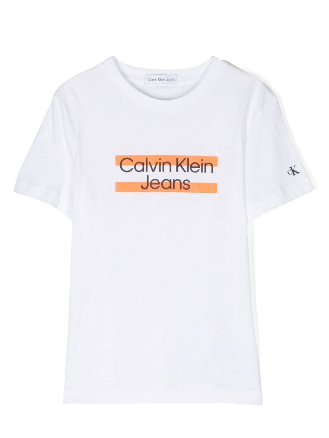 

Футболка с логотипом Calvin Klein Kids, белый