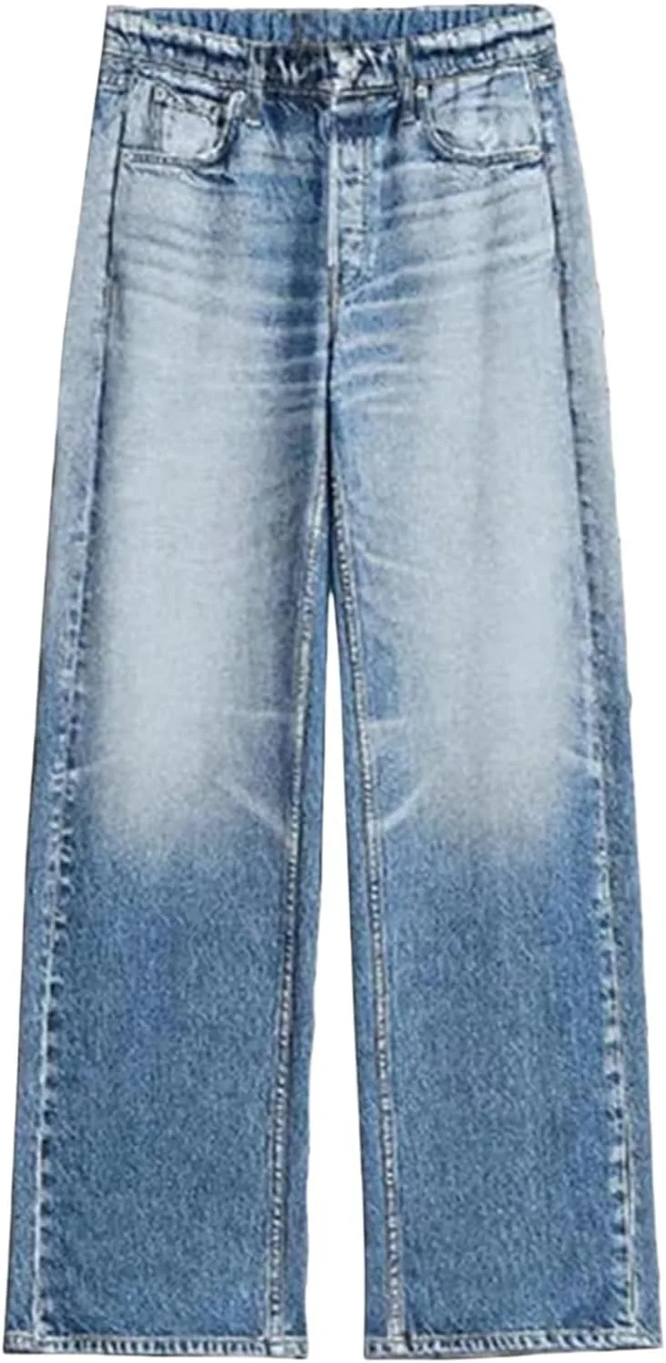 

Брюки Blushing Comfort, широкие джинсы для женщин с высокой посадкой