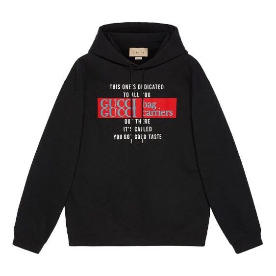 

Толстовка GUCCI FW21 You got good taste Hoodie 'Black', черный