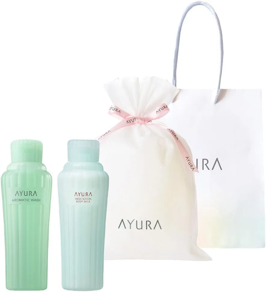 Набор для тела AYURA Aroma Wash α и Meditation Body Milk α 300 мл + 280 мл