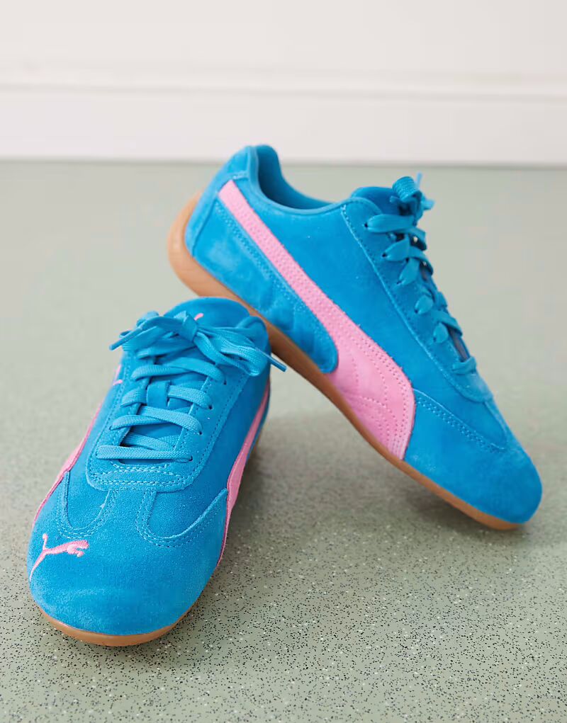 Кроссовки Puma Speedcat OG в бирюзовом и розовом цветах — фото 4
