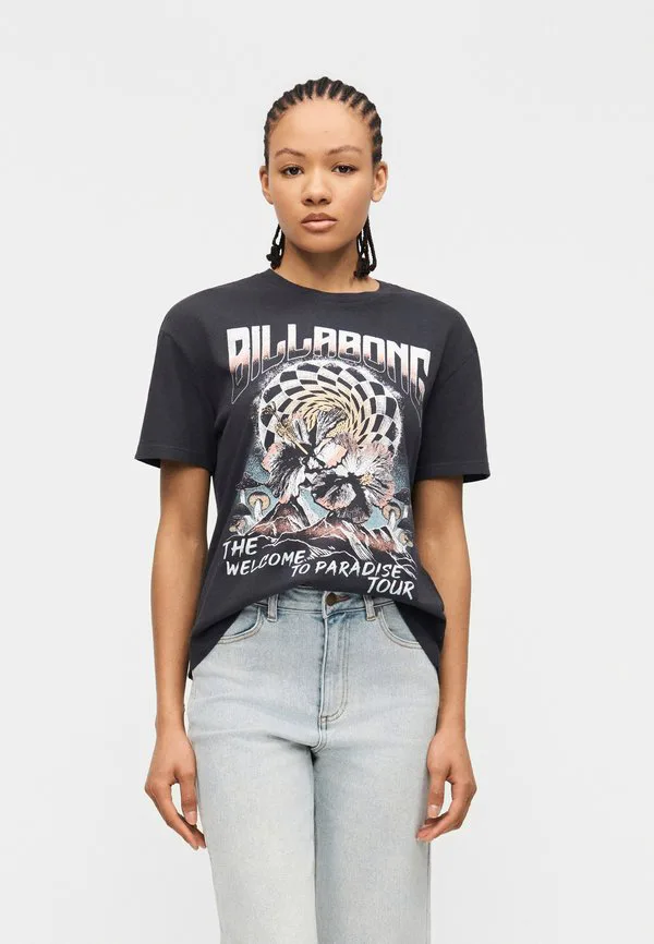 

Футболка с принтом "тур в раю" Billabong, Off-Black, Черный, Футболка с принтом "тур в раю" Billabong, Off-Black