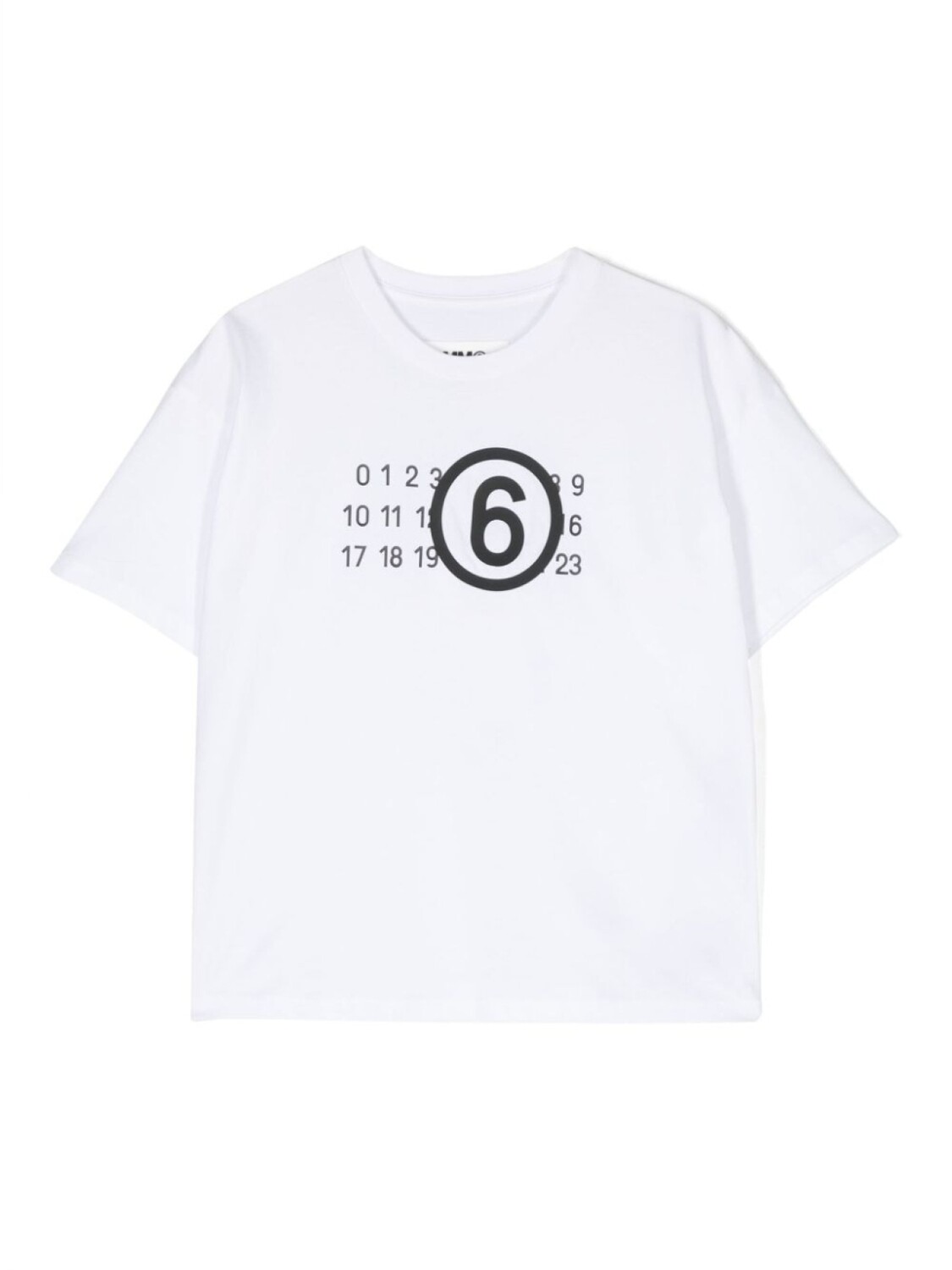 

MM6 Maison Margiela Kids футболка с принтом, белый