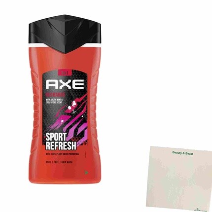 

Гель для душа Axe Recharge Sport Refresh 3в1, 250 мл с блоком Busy Block, Usy