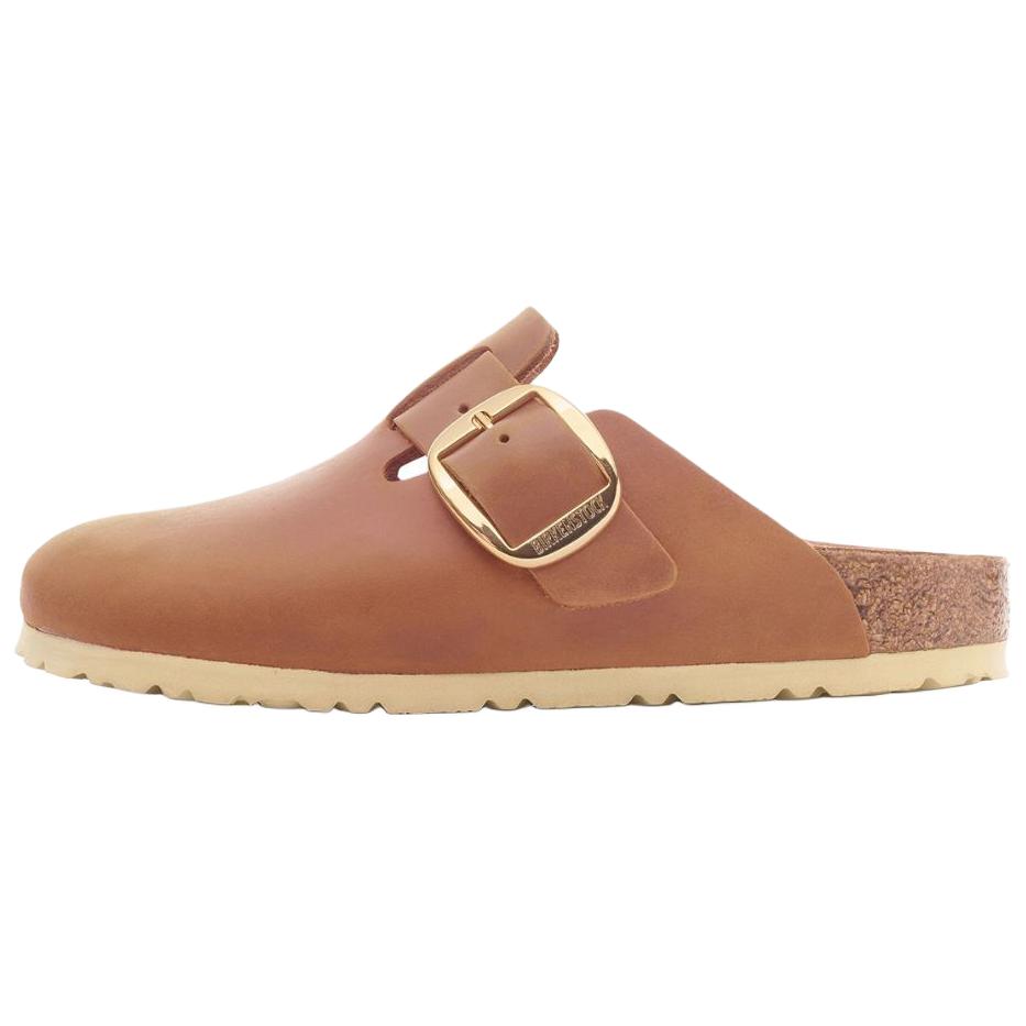 Кожаные сабо с пряжкой Birkenstock, Brown