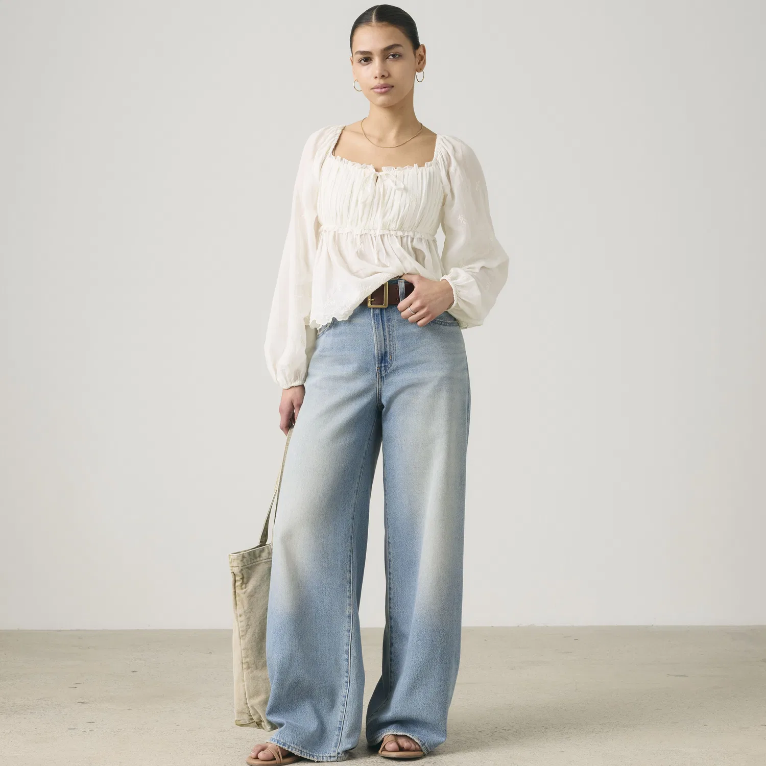 Женские легкие джинсы свободного кроя XL Levi's, Medium Wash