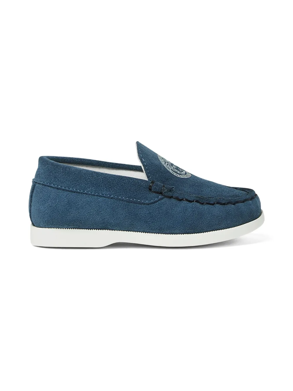 

Лоферы с декором medusa Versace Kids, синий