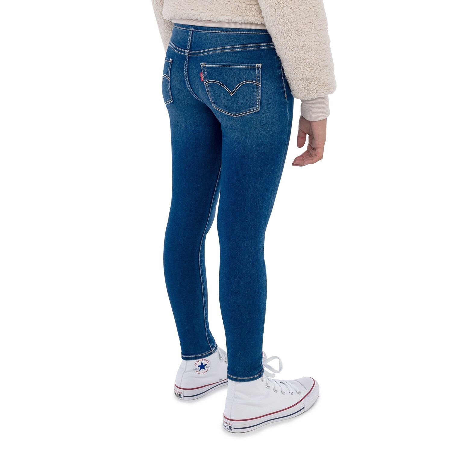 Джеггинсы без застежки для девочек 7–16 лет Levi's Levi's, черный — фото 2