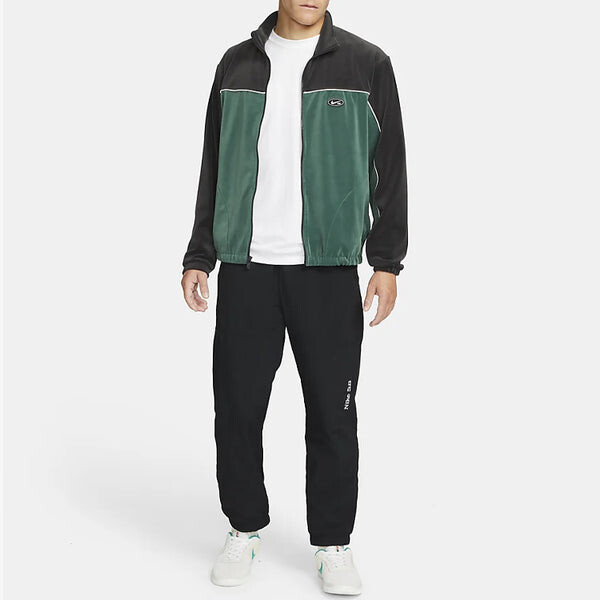 Куртка Nike SB Casual Logo Colorblock Velvet Skateboard Jacket Green, зеленый — фото 4