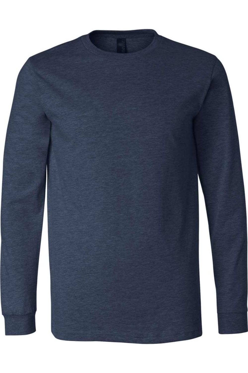 

Футболка с длинным рукавом BELLA + CANVAS Heather CVC, цвет heather navy