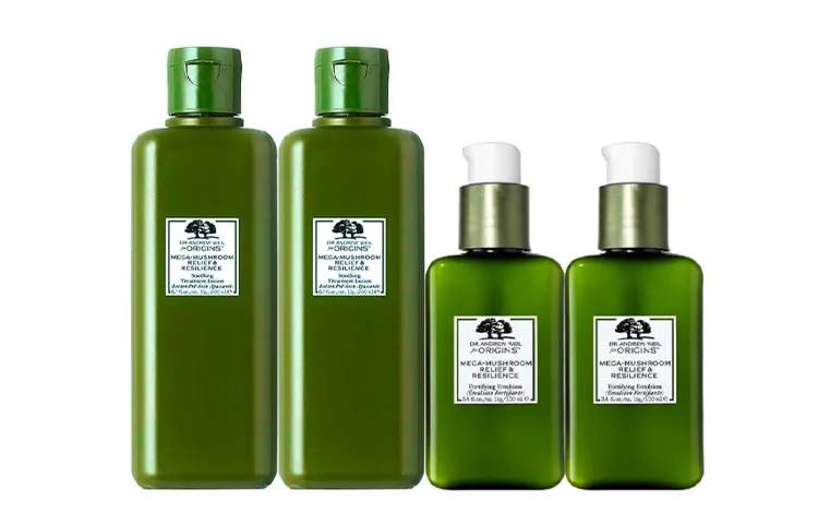 ORIGINS Эмульсия для укрепления кожи с ганодермой YUEMUZHIYUAN, Ganoderma lucidum water 200ml*2 + Ganoderma lucidum strengthening milk 100ml*2 — фото 3