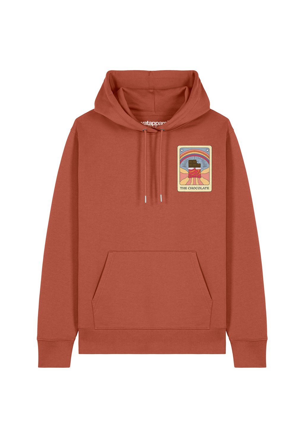 

Толстовка с капюшоном TAROT THE CHOCOLATE watapparel, коричневый