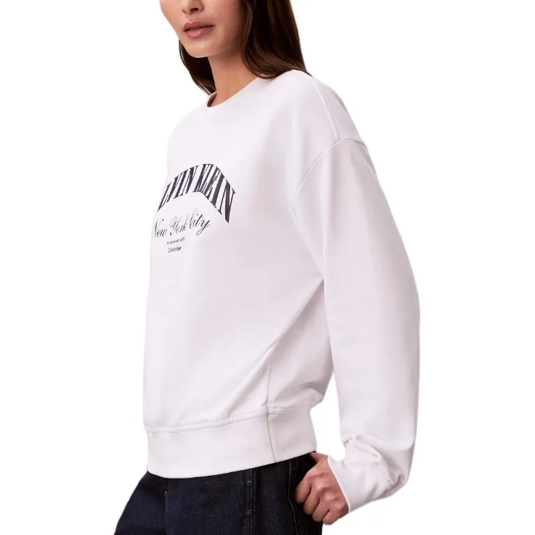 Свитшот Women's Calvin Klein, bright белый — фото 4