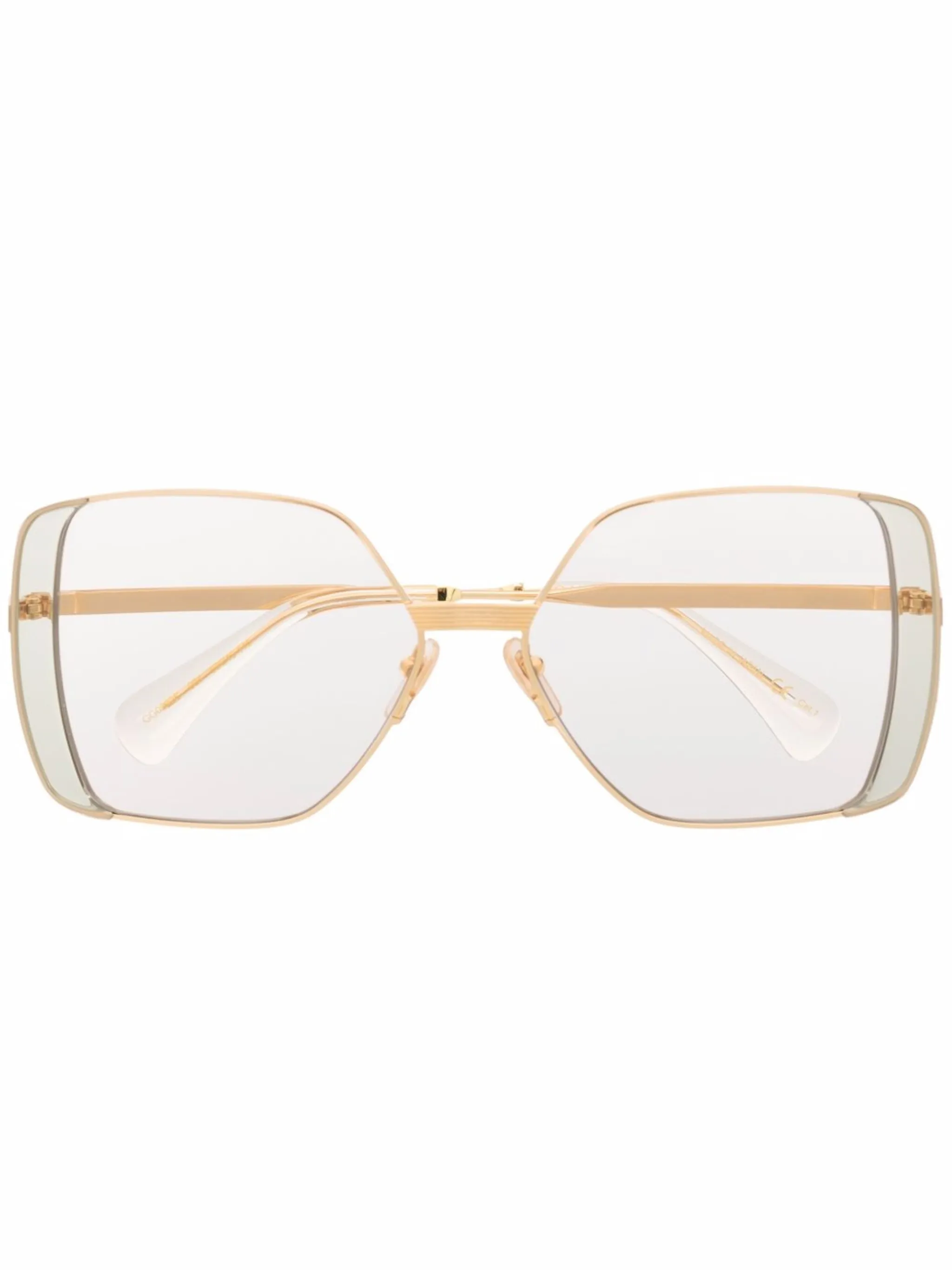 

Солнцезащитные очки в оправе бабочка Gucci Eyewear, золотистый